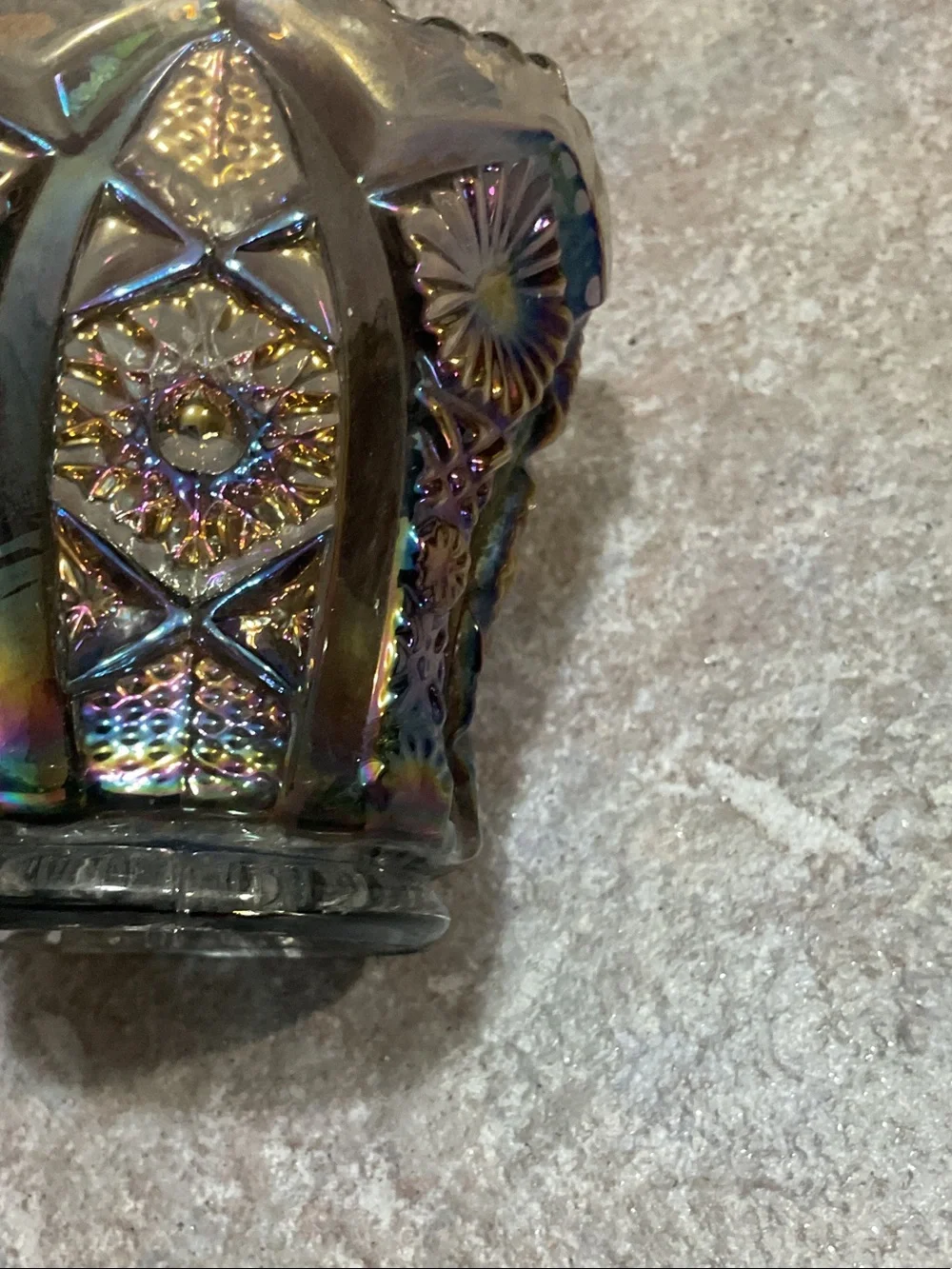 Imperial Glass iridescent glass